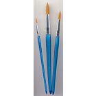 Penselen set nylon 3x rond 