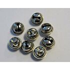 Kattebelletjes zilver 15 mm 8 stuks