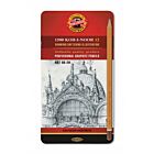 Grafiet potlood ART SET blik van 12 stuks (1502/II)