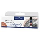 Tekenstift Faber-Castell Pitt Artist Pen kalligrafieset van 4st