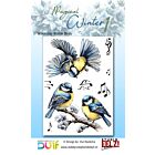 Studio EELZ Clear Stamps  Magical Winter 1 Whimsical Winter Birds