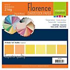 Florence cardstock 216g 12x12" x24 multipack geel