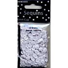 Pailletten facon wit 6 mm 12 GR 