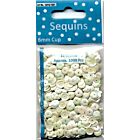 Pailletten facon AB kleur wit 6 mm 10 GR 