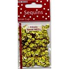 Pailletten facon hologram goudkleur 6 mm 8 GR 