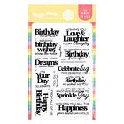 Waffle Flower Sweet Birthday Sentiments Stamp Set 