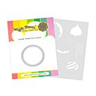 Waffle Flower Postage Cupcake Dien-stencil 