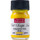 Old Script Ink (kalligraphie) 35ml geel