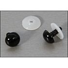 veiligheids ogen 10 mm zwart 1 paar