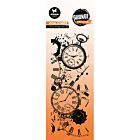 SL Clear Stamp Clock Background Grunge Collection nr.823