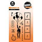 SL Clear Stamp Ballon Man Grunge Collection nr.827