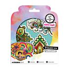 ABM Cling Rubber Stamp Ornament trio Art by Marlene nr.819