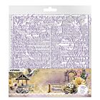 JMA Acetate Sheets White & dark purple Growing & Blooming nr.14