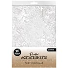 SL Acetate Sheets Snow, Fairies Christmas Essentials nr.18