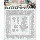 JMA Cutting Die Snowy frame Christmas Blush nr. 1059