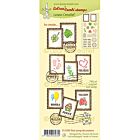 LeCreaDesign combi clear stamp, Postzegel decoraties