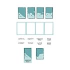 Clear Stamps Set 10PK w/3PK Framelits  Painted Palettes by 49 and Market (666811)