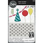 Sizzix 2D Texture Fades w/ Thinlits Die by Tim Holtz Vault Side Order Celebrate (1+8pcs)