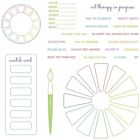 Sizzix A5 Clear Stamps Set Swatch Cards (24PK) by Eileen Hull (666881)