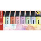 STABILO BOSS ORIGINAL Pastel - markeerstift - etui met 8 kleuren