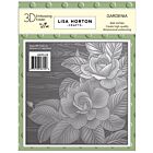 Lisa Horton Crafts  Embossing Folder 6"X6" -Gardenia