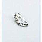 Ear clip, 12 mm top, platinum   