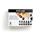 Liquitex Ink set Metallic kleuren 6X30ML