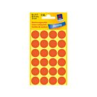 Avery etiket Zweckform 18mm rond 4 vel a 24 etiketjes lichtrood