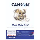 Canson Mixed Media Artist blok 15 vel A4 600gr