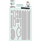 Studio Light Cutting Die Accessoires skiing Friendz nr.879 CCL-FR-CD879