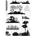 Card-io Waterside Walks A6 Combinations Clear Stamp Set