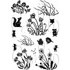 Card-io Waving Wildflowers Clear Stamp Set A6 Combinations Clear Stamp Set
