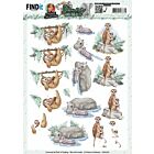 3D Cutting Sheets - Yvonne Creations - Young and Wild - Sloth