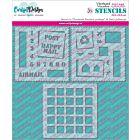 Carlijn Design Stencils Vierkant Venster postage