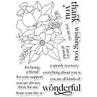 Memory Box Breezy Bouquet clear stamp set   