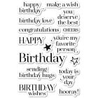 Memory Box Birthday Chic clear stamp set   