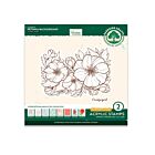 Petunia Background Acrylic Photopolymer Stamp Set 2pc