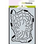 CraftEmotions Mask stencil Ocean kapot visnet A6 Carla Creaties       