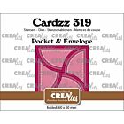 Crealies Cardzz pocket & envelop - cirkel CLCZ319 folded: 6 x 6 cm