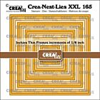 Crealies Crea-Nest-Lies XXL Inchies vierkant dunne kaders CLNestXXL165 max. 5,125 x 5,125 inch