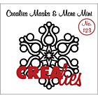 Crealies Masks & More Mini no. 123 sneeuwvlok B  92 x 105 mm      