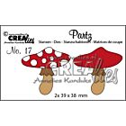 Crealies Partz no. 17 paddenstoel A 