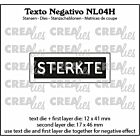Crealies Texto Negativo Die STERKTE - NL - NL (H) NL04H max. 17x46mm