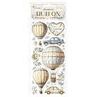Stamperia Timeless Rub-On 4x8,5 Inch Air Balloons (DFLRB163)