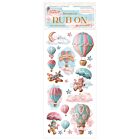 Stamperia Candy Christmas Rub-on 4x8,5 Inch Air Balloons  (DFLRB172)
