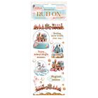 Stamperia Candy Christmas Rub-on 4x8,5 Inch Snowglobes (DFLRB174)