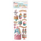 Stamperia Candy Christmas Rub-on 4x8,5 Inch Cakes  (DFLRB175)