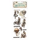 Stamperia Voyages Fantastiques Rub-On 4x8,5 Inch Explorers  (DFLRB190)