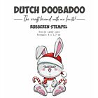 Dutch Doobadoo Rubber stempel Konijn candy cane 497.004.017 8x4,7cm