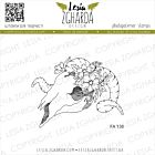 Lesia Zgharda Design photopolymer Stamp Skull with flowers 